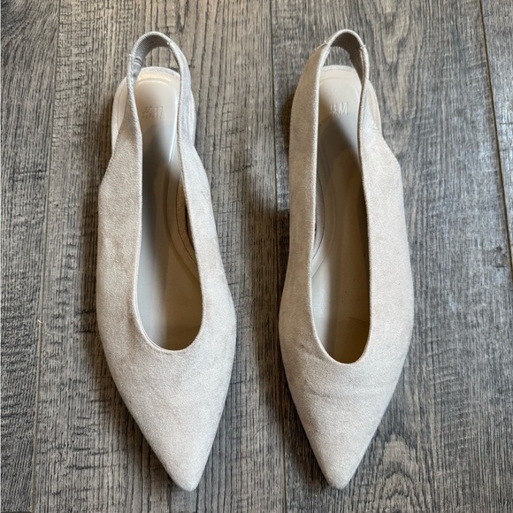 H&M Pointed Slingbacks- Light Beige- Size EU 38 - Picture 2 of 4